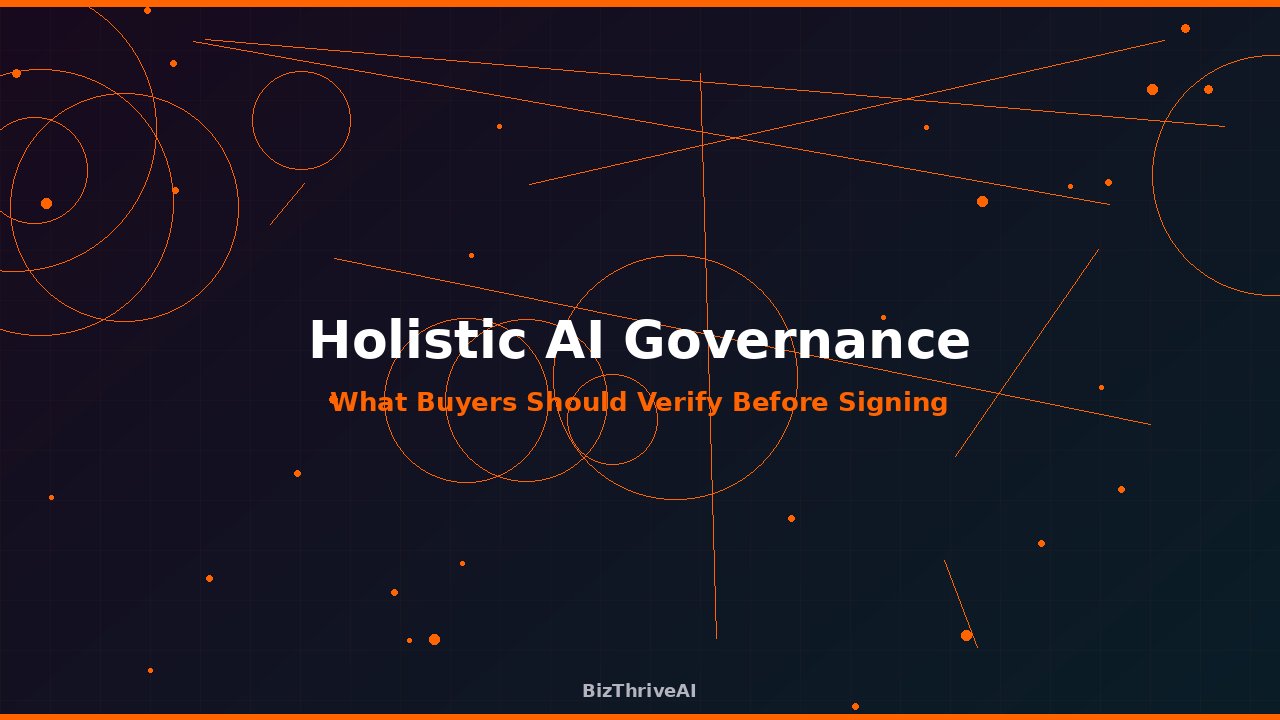 Holistic AI Governance Platform: What Buyers Should Verify