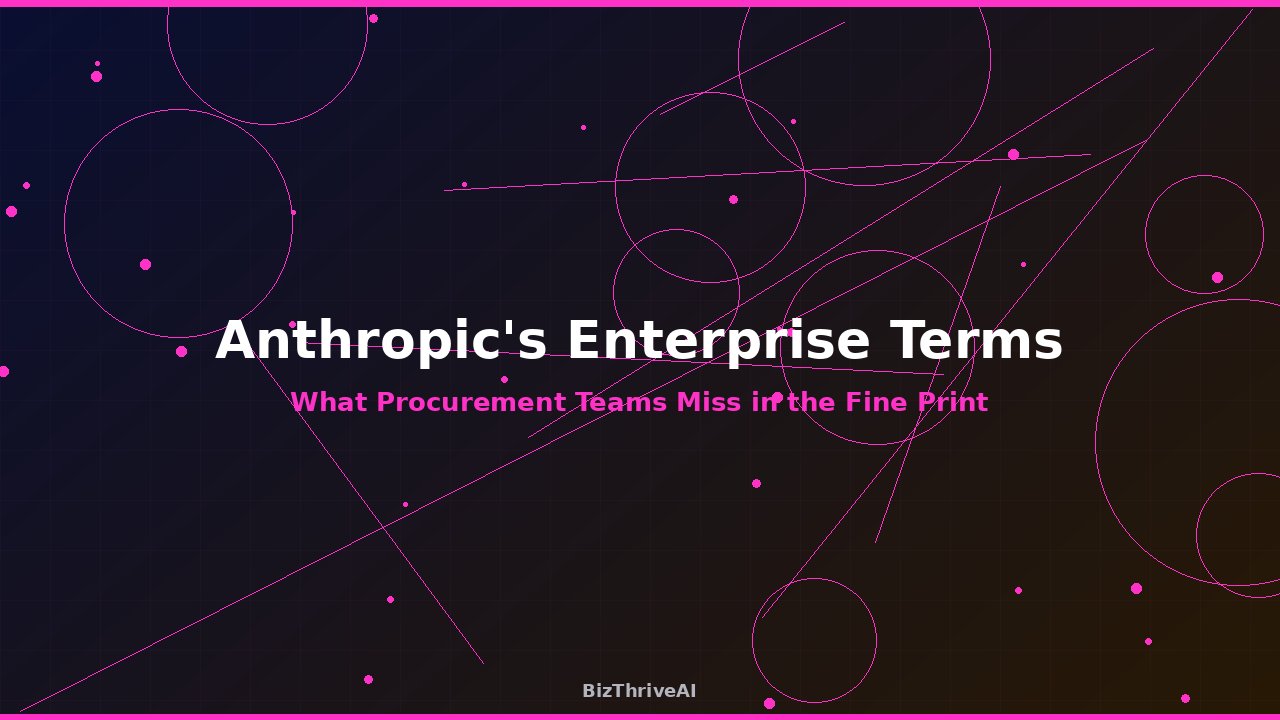 Anthropic's Enterprise Terms: What Procurement Teams Miss