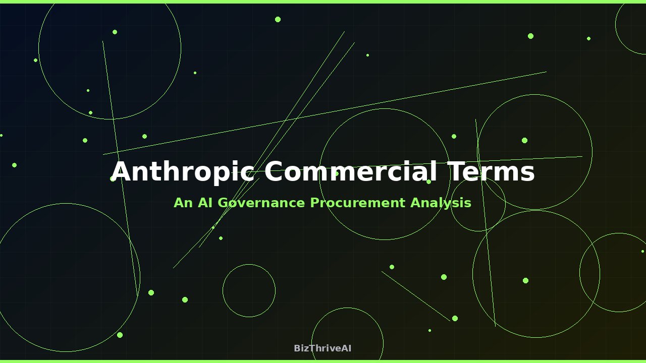 What Anthropic's Commercial Terms Reveal About AI Governance
