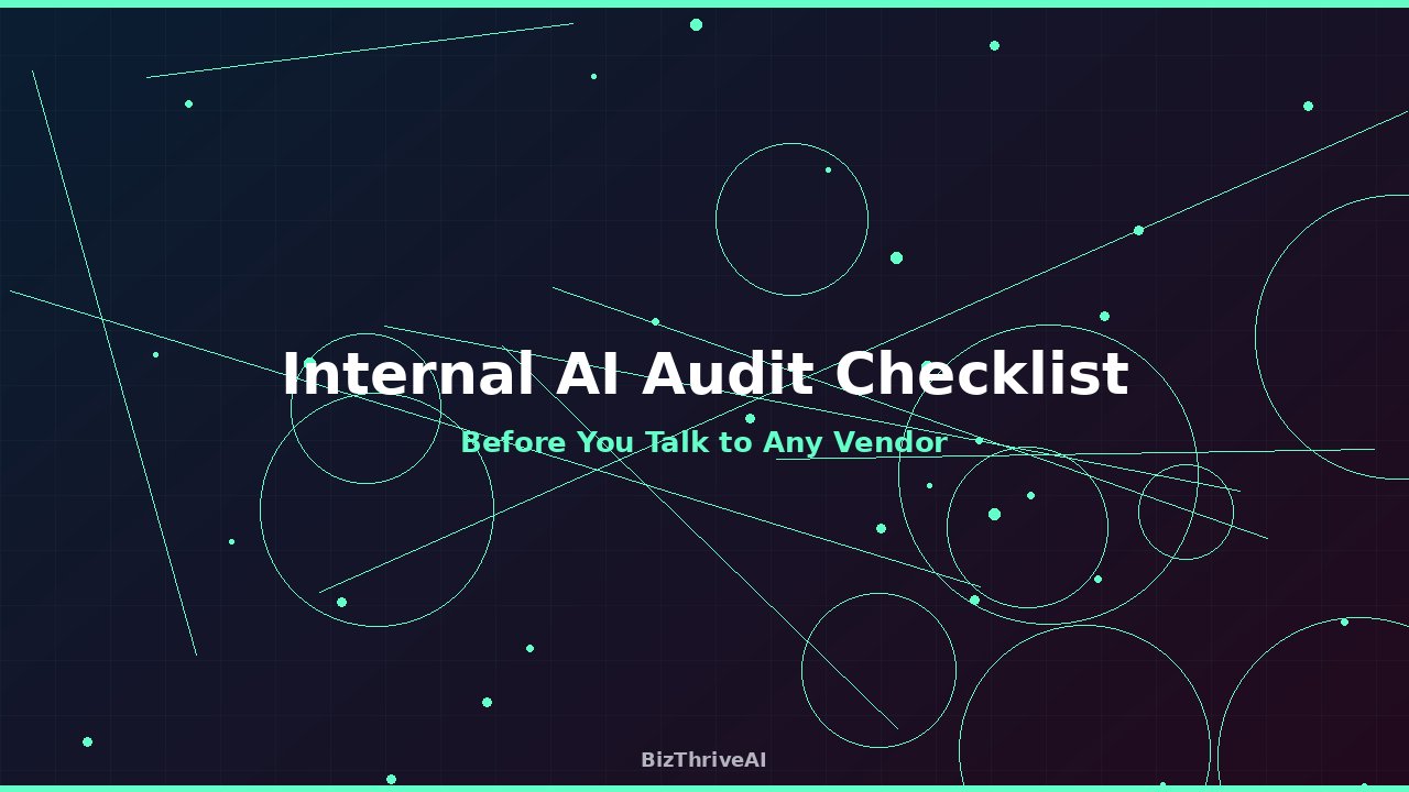 Before You Buy Any AI Tool — An Internal Audit Checklist