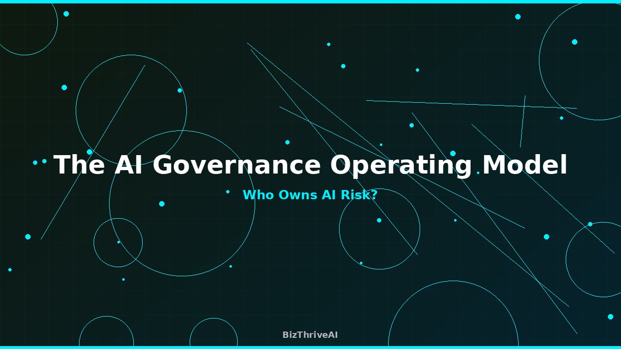 The AI Governance Operating Model: Who Owns AI Risk?