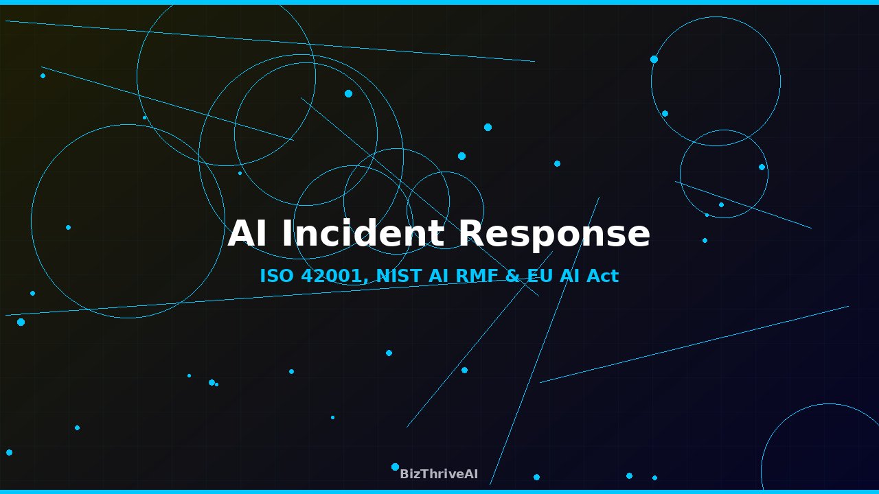 AI Incident Response Checklist: ISO 42001 to EU AI Act