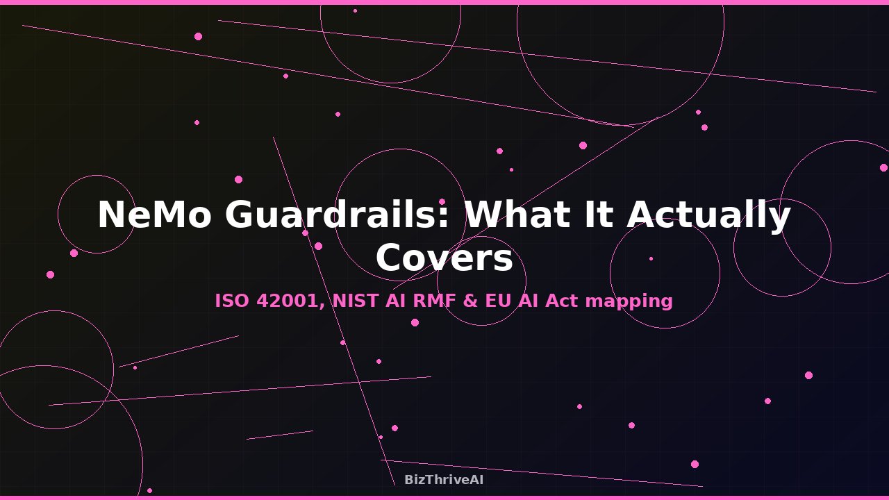 NeMo Guardrails: What It Actually Covers for AI Compliance